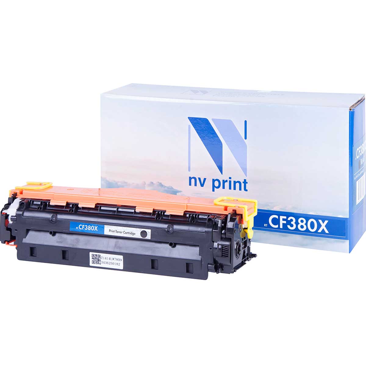 фото Картридж для лазерного принтера nv print cf380xbk, черный