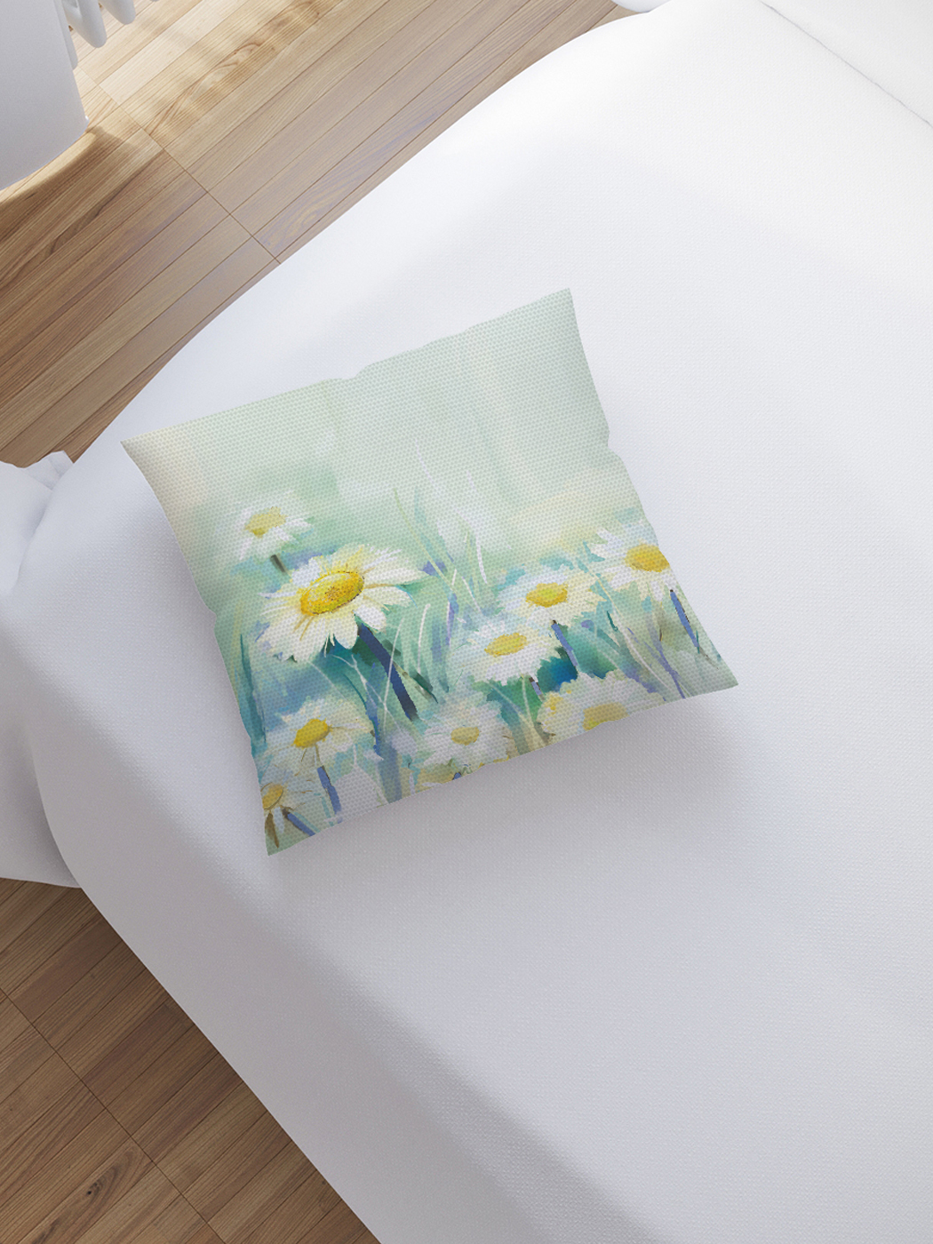 

JoyArty Наволочка декоративная «Цветок для гадания» на молнии, 45x45 см, Желтый;зеленый;белый