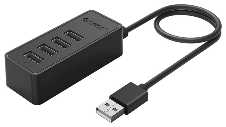 Концентратор USB Orico W5P-U2-BK (черный) USB 2.0 x 4