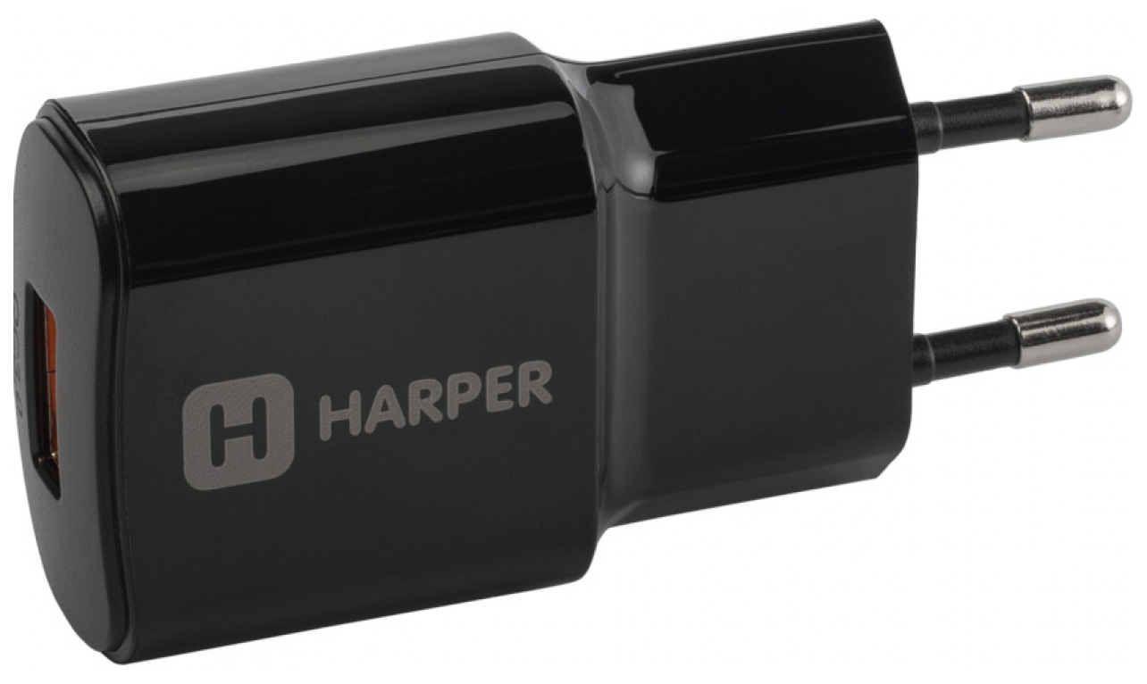 

Сетевое зарядное устройство Harper WCH-8833, 1xUSB, 3 A, black, WCH-8833