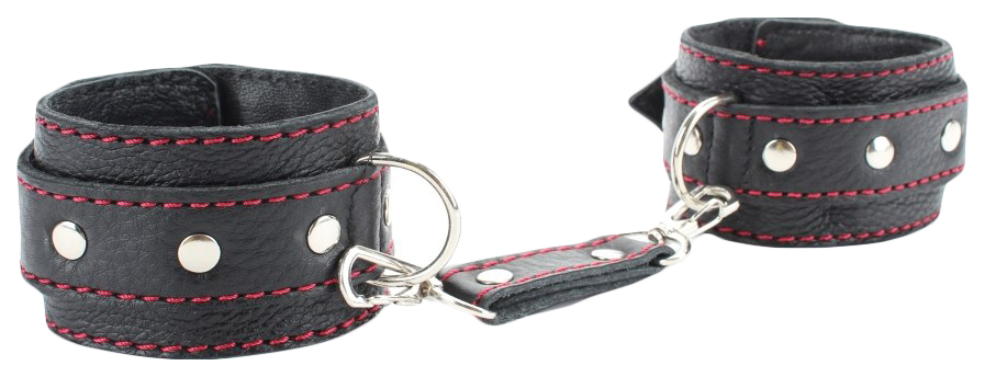 Оковы BDSM Арсенал 56012ars на ноги с красной строчкой