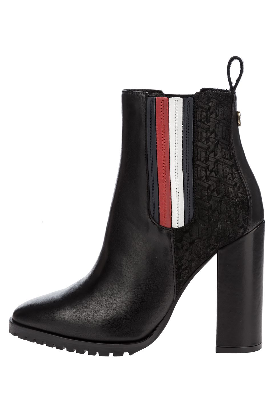 

Ботильоны женские Tommy Hilfiger FW0FW04324 990 черные 38 RU, Черный, FW0FW04324 990