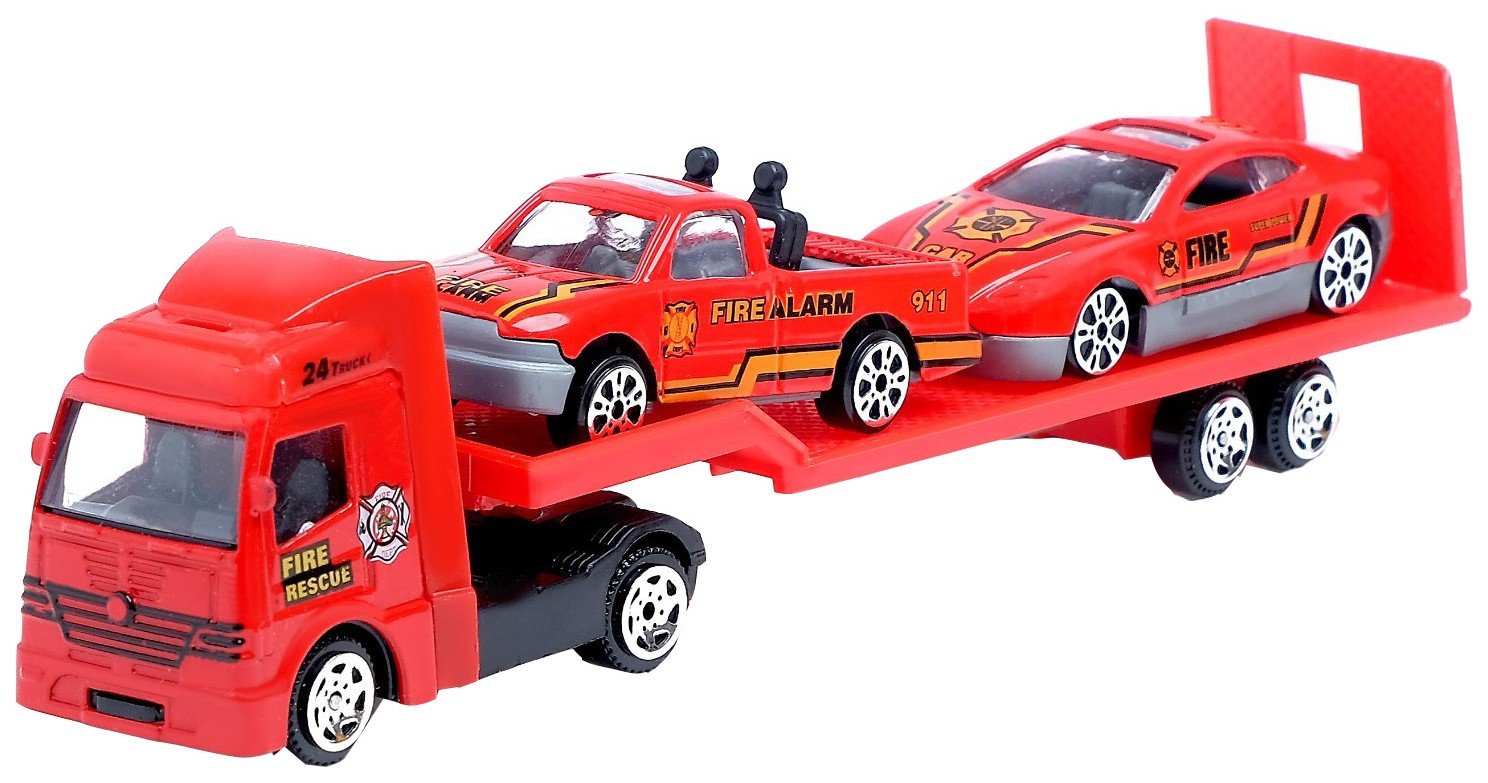 Машина металлическая Автоград пожарный автовоз, масштаб 1:64 машина металлическая автоград пожарный автовоз масштаб 1 64