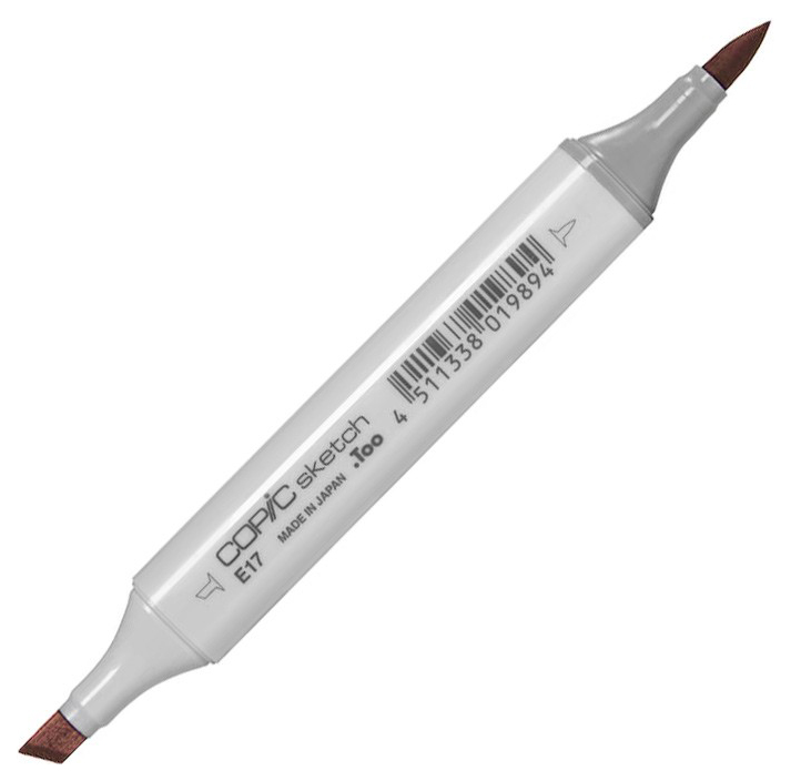 

Маркер Copic Sketch E17 красноватая латунь красный