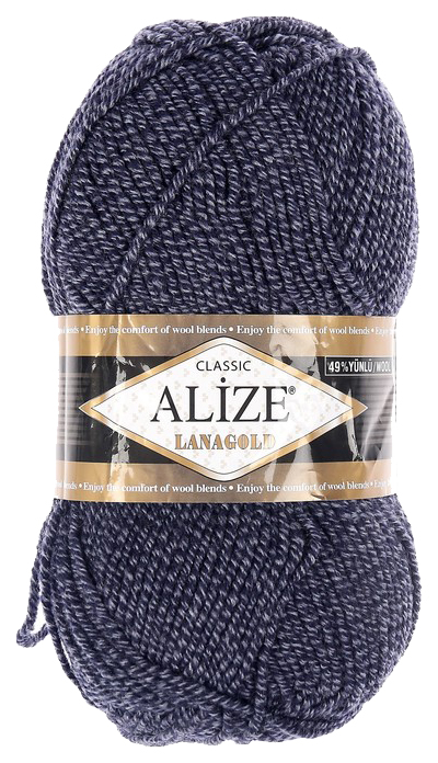 

Пряжа Alize 2930734 Lanagold 901 дуэт джинс, Синий, Lanagold