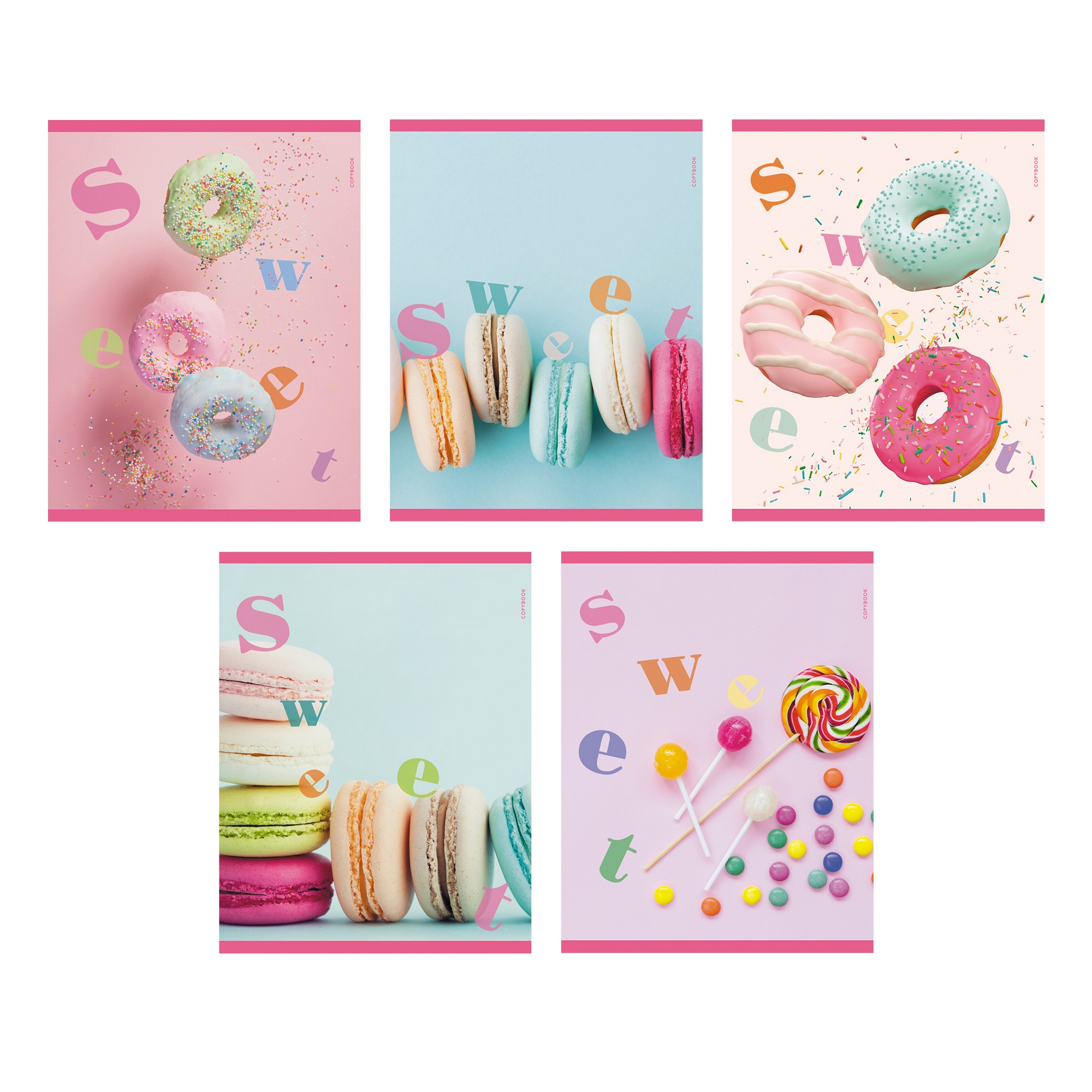 

Тетрадь Unnika Land ТБ966714 Sweets А5 96л скрепка клетка