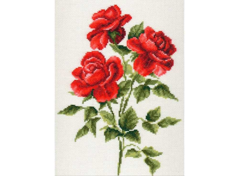 фото Набор для вышивания палитра три розы