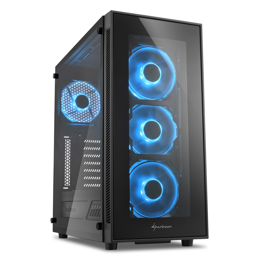 

Корпус компьютерный Sharkoon TG5 BLUE, TG5 BLUE