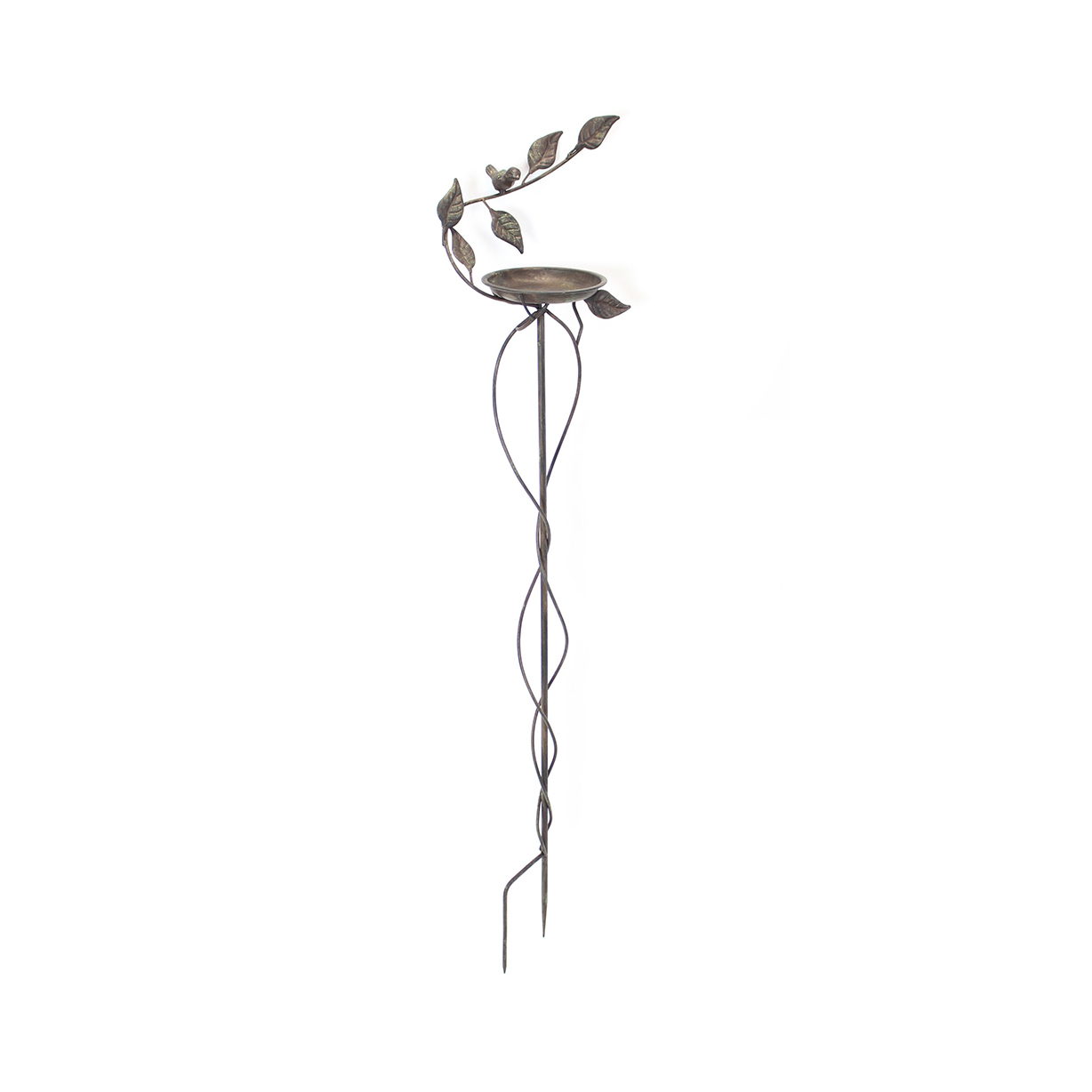 Миска-поилка для птиц Frank Поилка, серый, садовый штекер 117х16 см