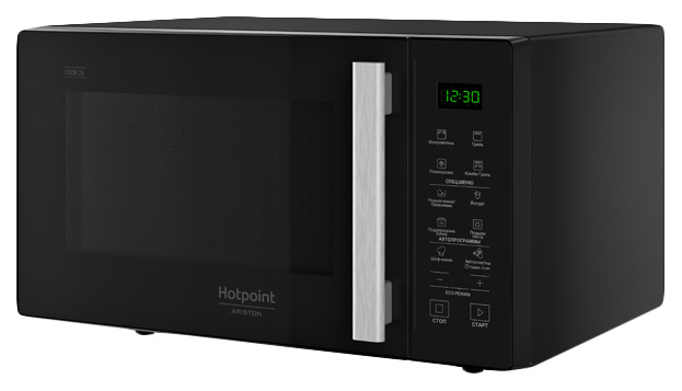 фото Микроволновая печь с грилем hotpoint-ariston mwha 253 b black