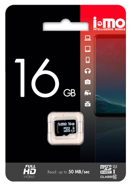 фото Карта памяти imo micro sd im16gbsd-00 16gb