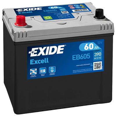 фото Аккумулятор автомобильный exide eb605 60 ач