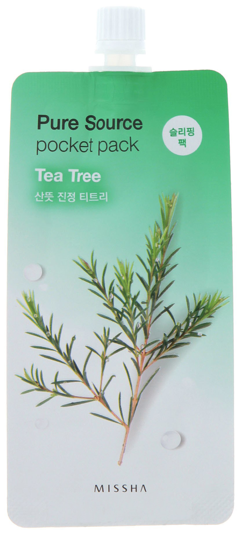 фото Маска для лица missha pure source pocket pack - tea tree 10 мл