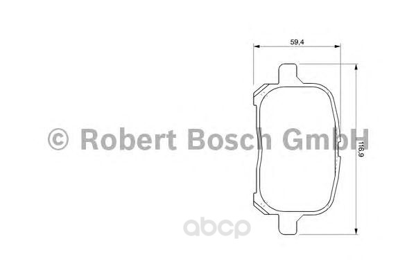 

Тормозные колодки Bosch 0986424639