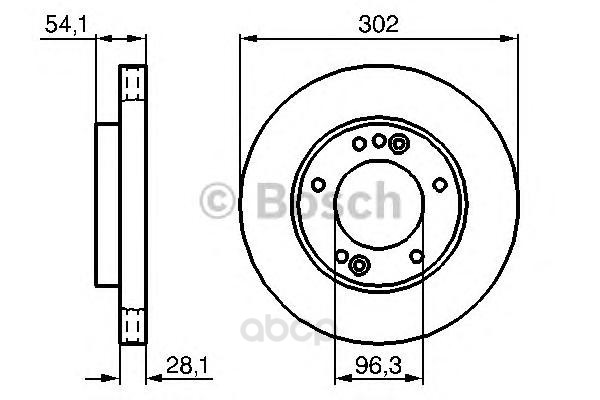 

Тормозной диск Bosch передний для Kia Sorento (jc) 2.4-3.5 2002- 0986479230