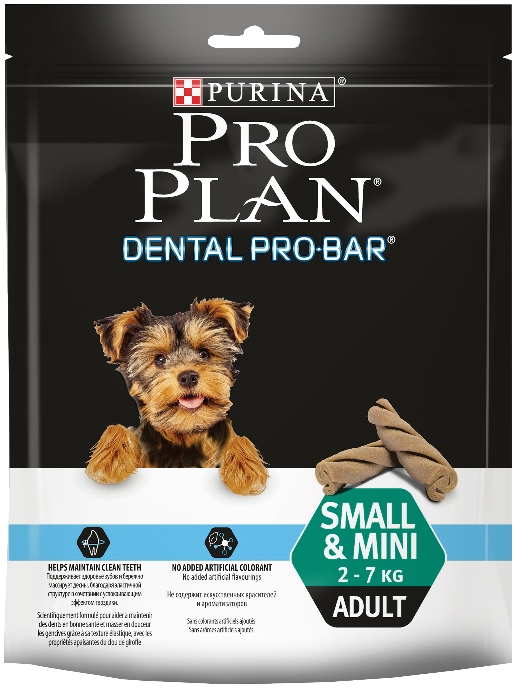 фото Лакомство для собак pro plan dental pro bar small&mini, палочки, домашняя птица, 150г