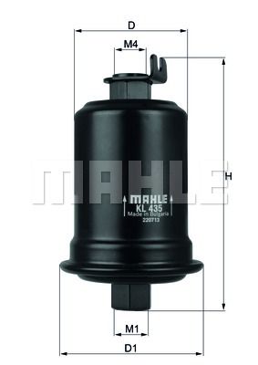 фото Фильтр топливный knecht kl 435 mahle/knecht