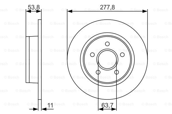 фото Тормозной диск bosch 0986479s51