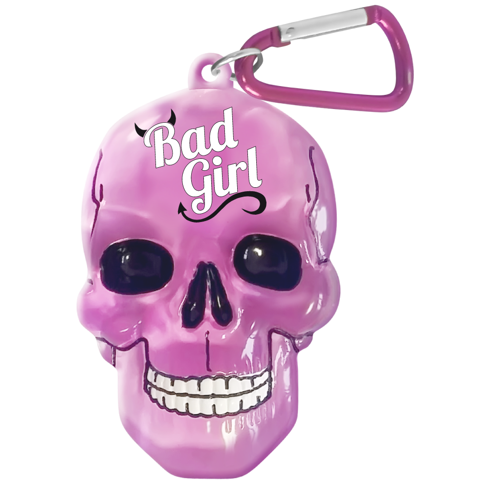 

Брелок для ключей в виде черепа "Bad Girl", Розовый, 'Bad Girl'