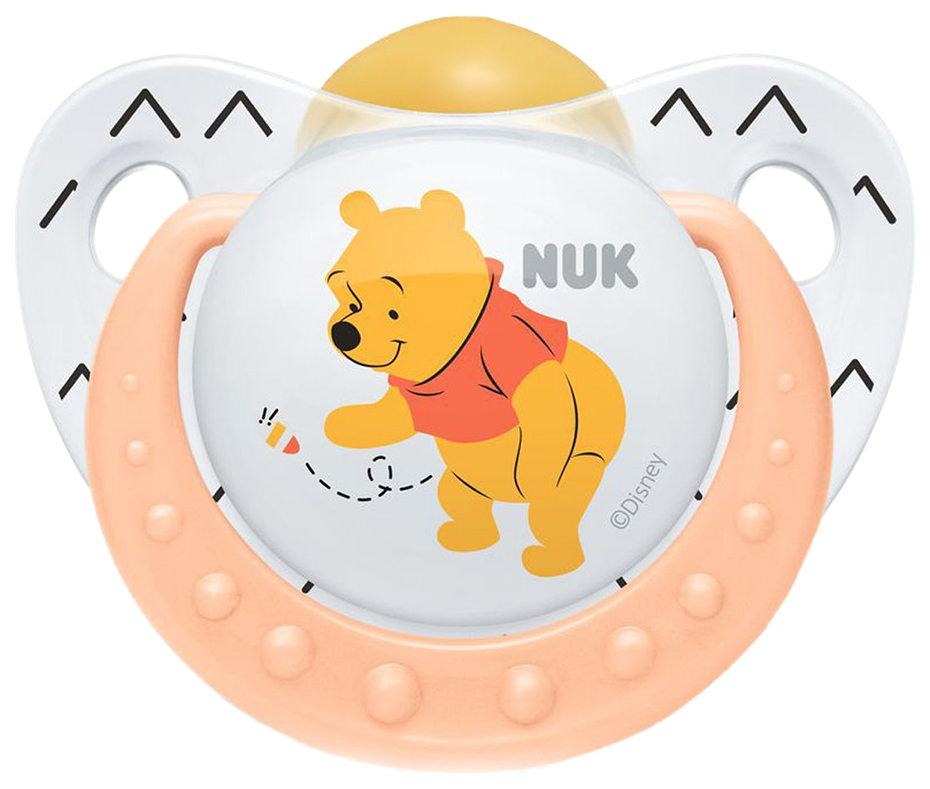

Пустышка NUK латексная trendline дисней 2/6 оранжевый