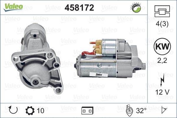 

Стартер Valeo 458172