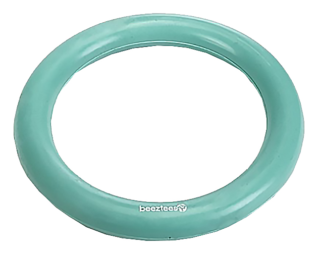 фото Апорт для собак beeztees кольцо литая резина, зеленый, длина 15 см