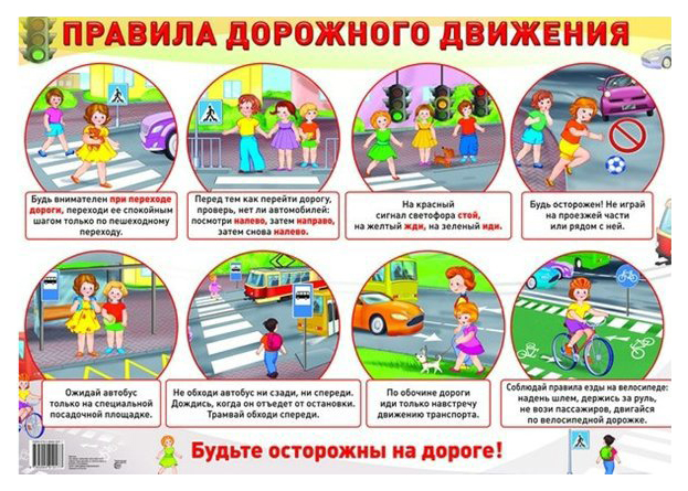 фото Демонстрационный плакат правила дорожного движения сфера