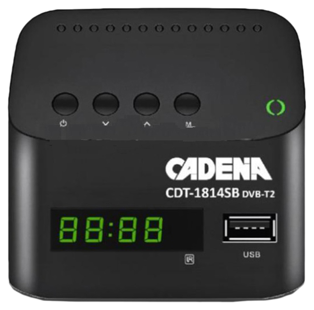 фото Dvb-t2 приставка cadena cdt-1814sb black