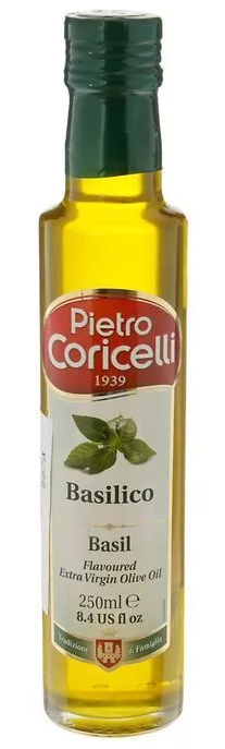 

Масло оливковое Pietro Coricelli extra virgin базилик 250 мл