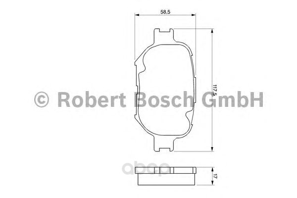 

Тормозные колодки Bosch дисковые 986424808