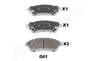 

Тормозные колодки Japanparts передние PA041AF