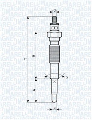 фото Свеча накаливания magneti marelli 062900063304