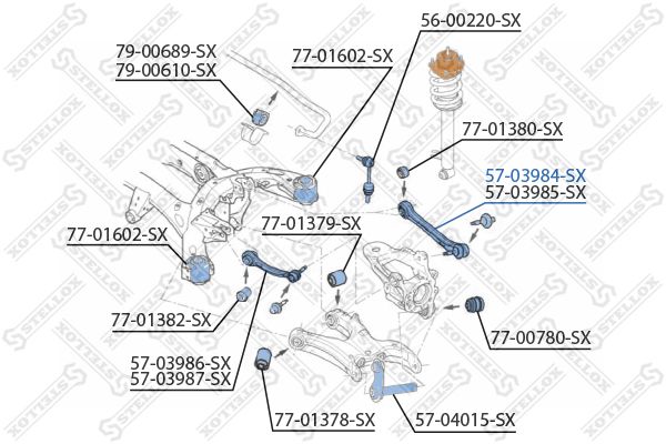 фото Рычаг подвески stellox 57-03984-sx