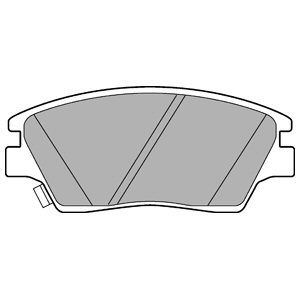 

Комплект тормозных дисковых колодок DELPHI LP3263
