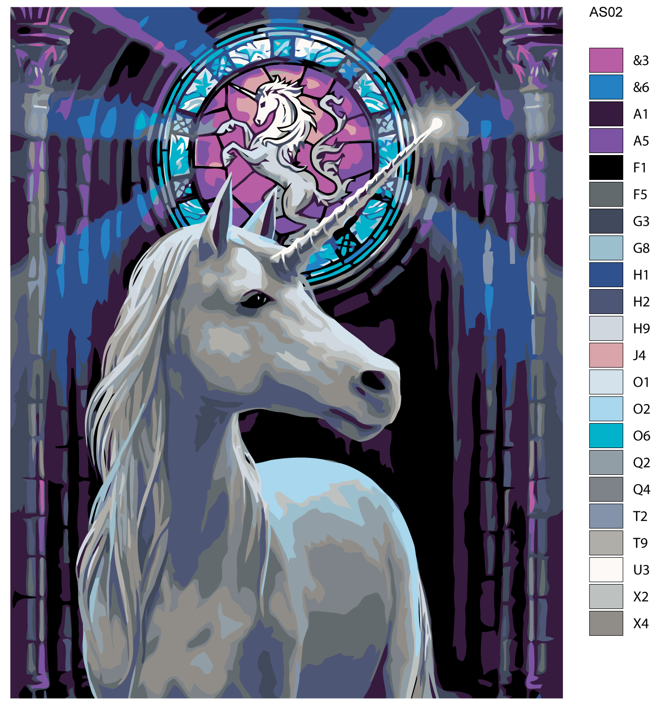 

Картина по номерам, 40 x 50, AS02, AS02