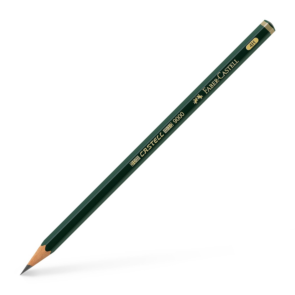 

Faber Castell Чернографитовый карандаш CASTELL 9000, твердость 4H