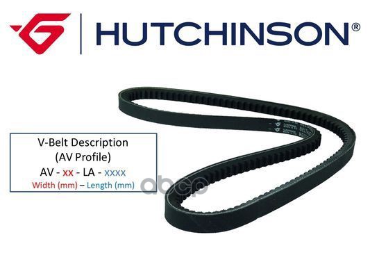 

Ремень клиновый Hutchinson AV10LA835