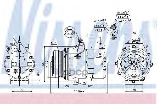 фото Компрессор кондиционера nissens 89037