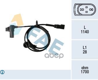

Датчик abs FAE 78345