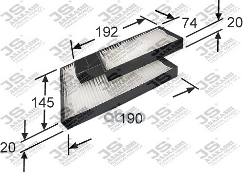 фото Фильтр салона js asakashi ac0160set