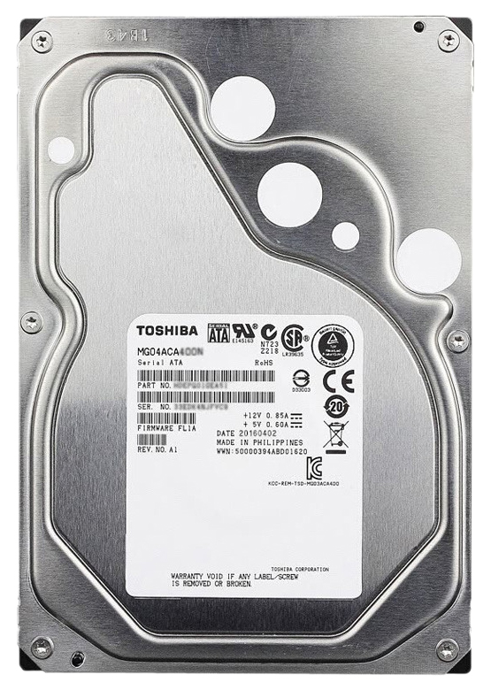 фото Жесткий диск toshiba enterprise capacity 4тб (mg04aca400n)