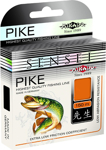 фото Леска монофильная mikado sensei pike 0,2 мм, 150 м, 5,95 кг