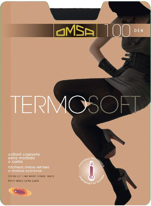

Колготки Omsa TERMOSOFT 100 / Nero (Черный) / 4 (L), TERMOSOFT