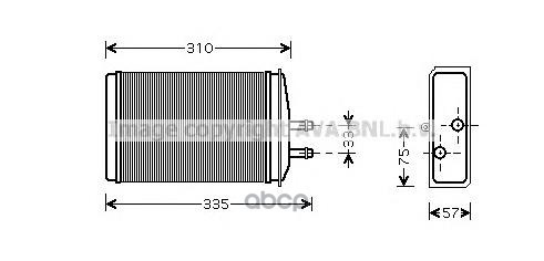 фото Радиатор печки ava quality cooling sa6016