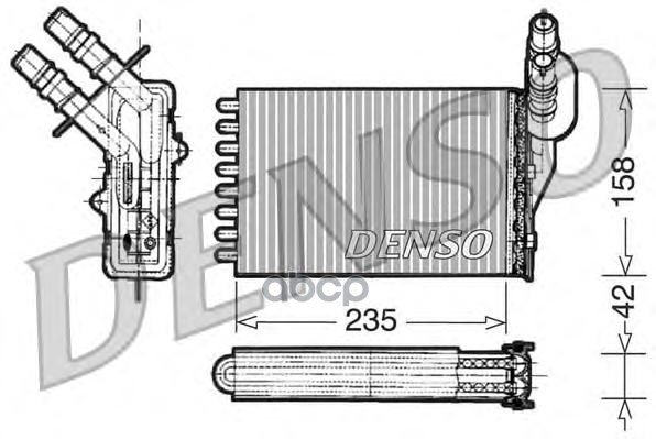 

Радиатор печки DENSO DRR23001