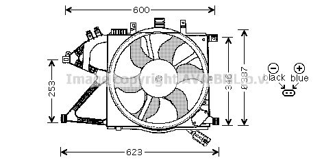 

Вентилятор охлаждения двигателя AVA QUALITY COOLING OL7506