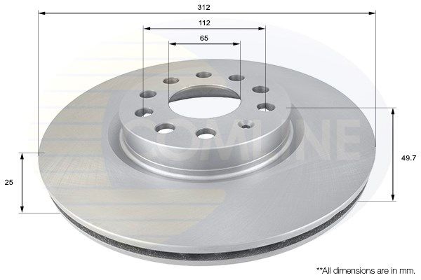 фото Тормозной диск comline adc1449v