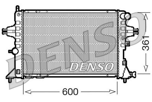 

Радиатор охлаждения двигателя DENSO DRM20084