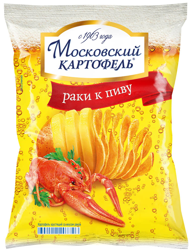 Картофельные чипсы Московский картофель раки к пиву 70 г