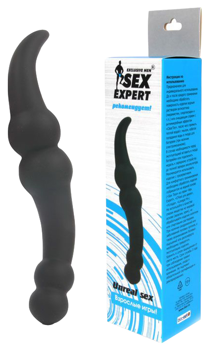 фото Стимулятор простаты bior toys sex expert черный 20 см